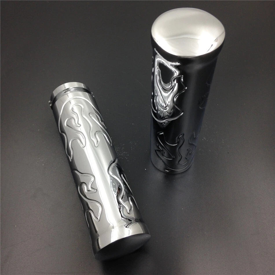 Flame 7/8" 22mm Hand Grip for Honda Shadow 750 Spirit Aero ACE/Suzuki GSXR600 (–)
