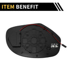 Heated Left Mirror Glass for GMC Sierra 2500 (No. 15874992/25892978)