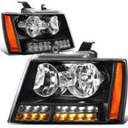 LED DRL Turn Signal Headlight Lamps for Tahoe Suburban (2007–2014)