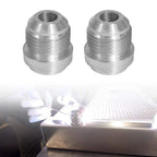2X AN8 Male Aluminium Weld on JIC Bungs for Universal (02–Present)