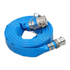 1.25" x 50ft PVC Lay Flat Water Discharge Hose for Trucks