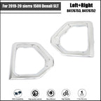 Set of 2 Chrome Front Fog Light Outer Bezel Covers for Sierra 1500 Denali (2019–2020)