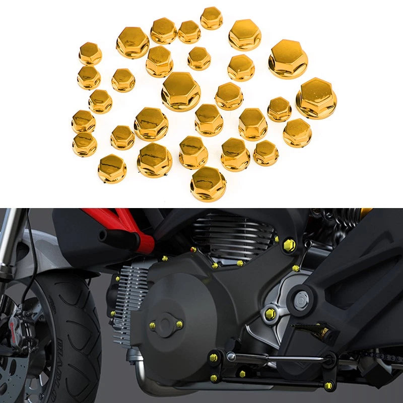 30pcs Hexagon Socket Screw Covers for Motorcycle (Universal)