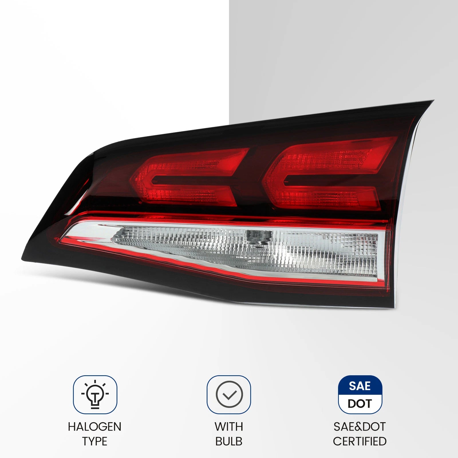 Tail Lamp for Chevrolet Equinox (2022–2024) Halogen Inner, Passenger Side