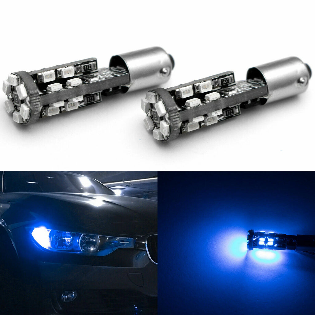 8000K Blue BaX9s 22-SMD LED Error-Free Parking Lights for BMW (2012–2017)
