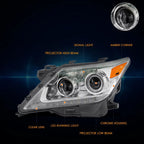 Left Side HID Projector Headlight Chrome for Lexus LX570 (2013–2015)