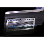 Perforated Stainless Engine Shroud Side Inserts for 2009–2013 Corvette ZR1