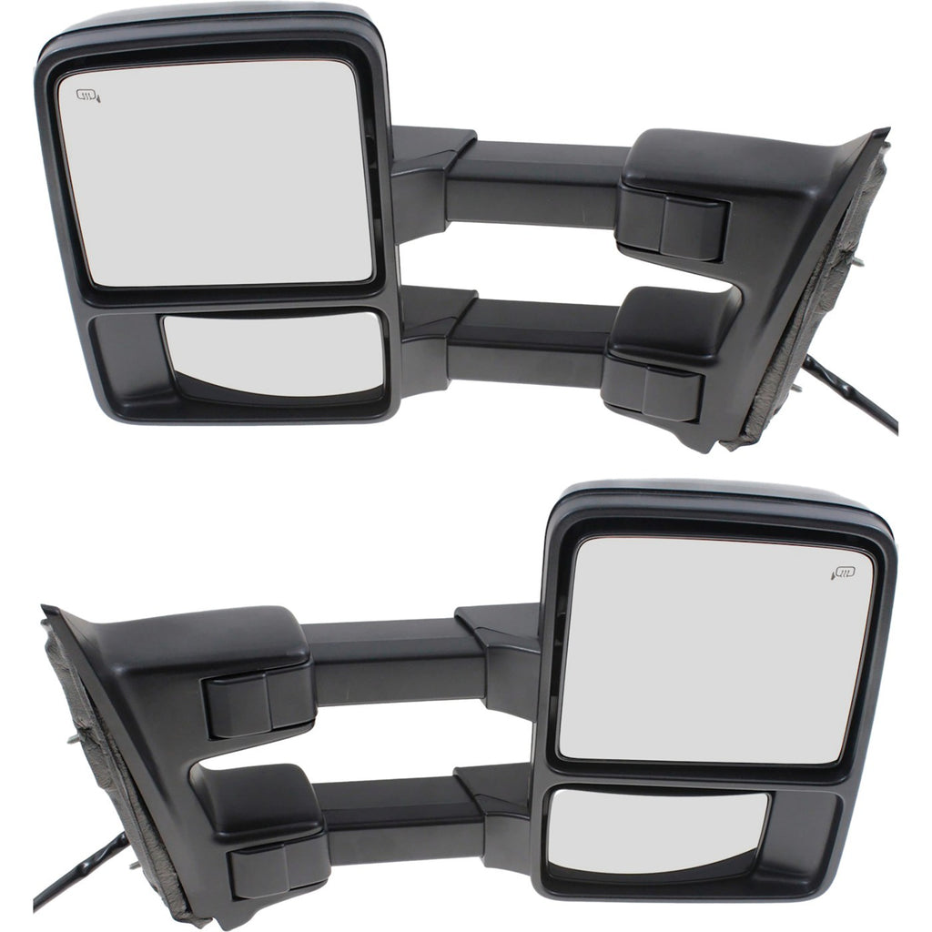 Tow Mirror Set for Ford F250 Super Duty (2008–2010) Power Heated Signal