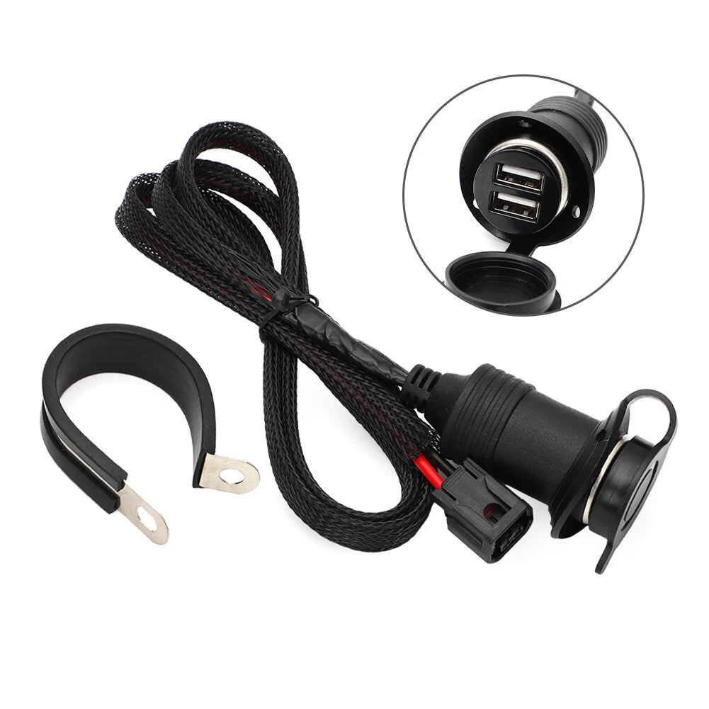 Dual USB Accessory Outlet Socket for Honda CRF300L CRF250L Rally (2017–2023)