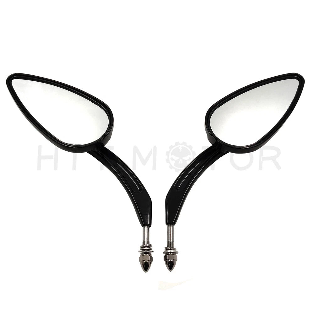 Black Long Stem Door Hinge Off Mirrors for Jeep Wrangler (1987–2019)