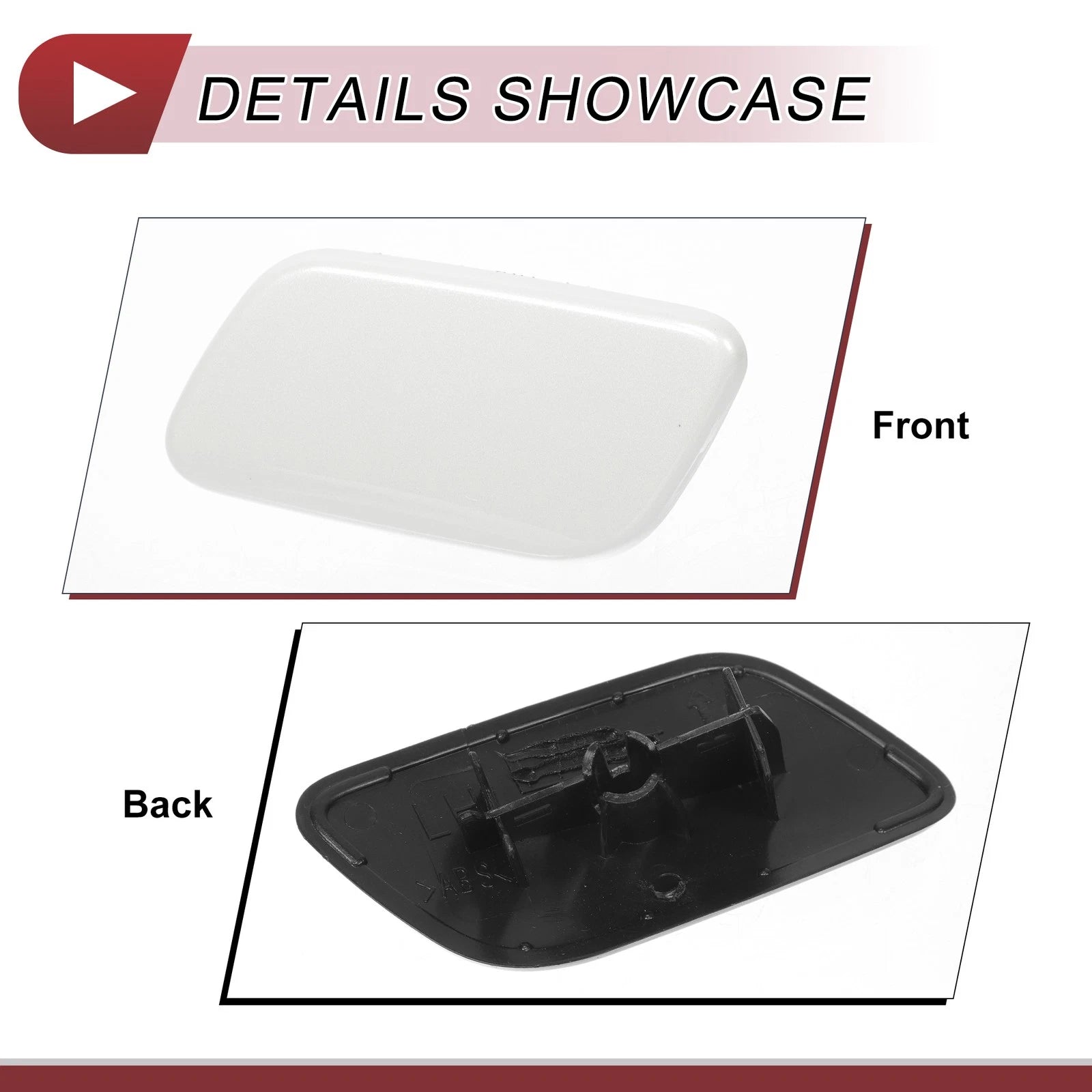 Front Left Washer Nozzle Cover Cap for Subaru Forester Sport (2013–2015) White