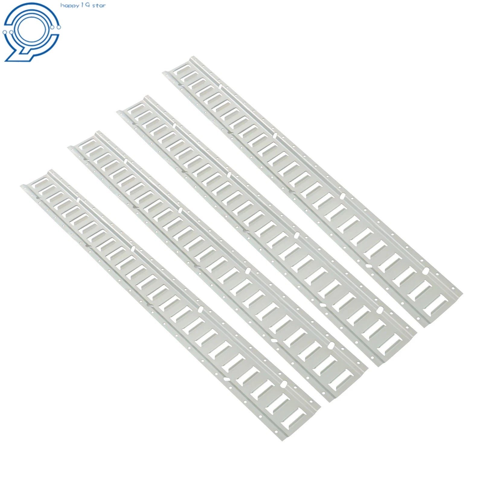 Set of 4 E Track Tie Down Rails for Garages Vans Trailers (Fits Various Models)