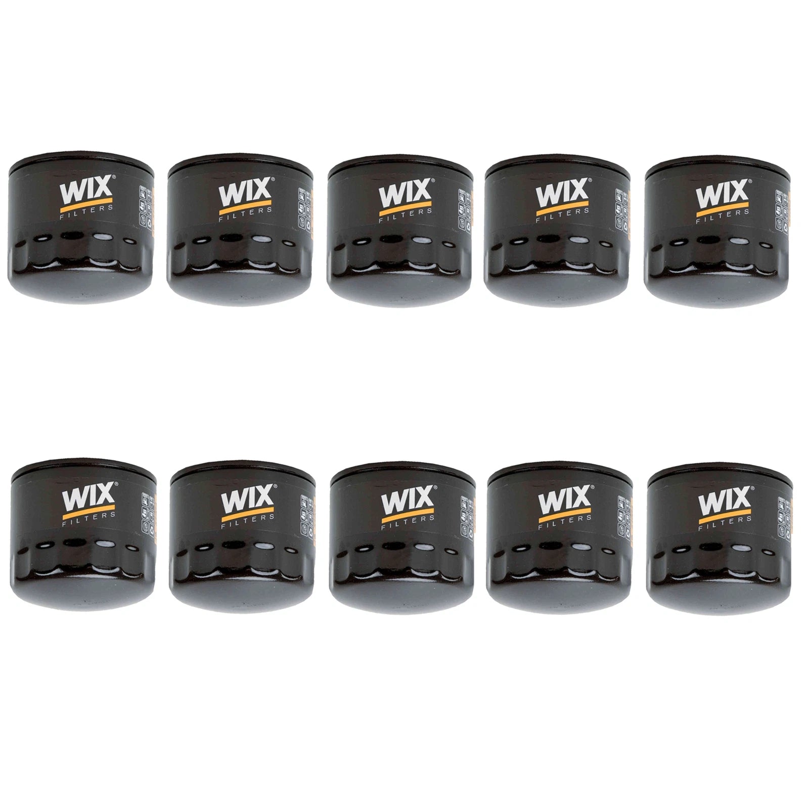 Set of 10 Wix 51064 Engine Oil Filters for (Spin-On)