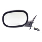 Set of 2 Power Mirrors for Dodge Dakota (1997–2000) Textured Black Manual Folding