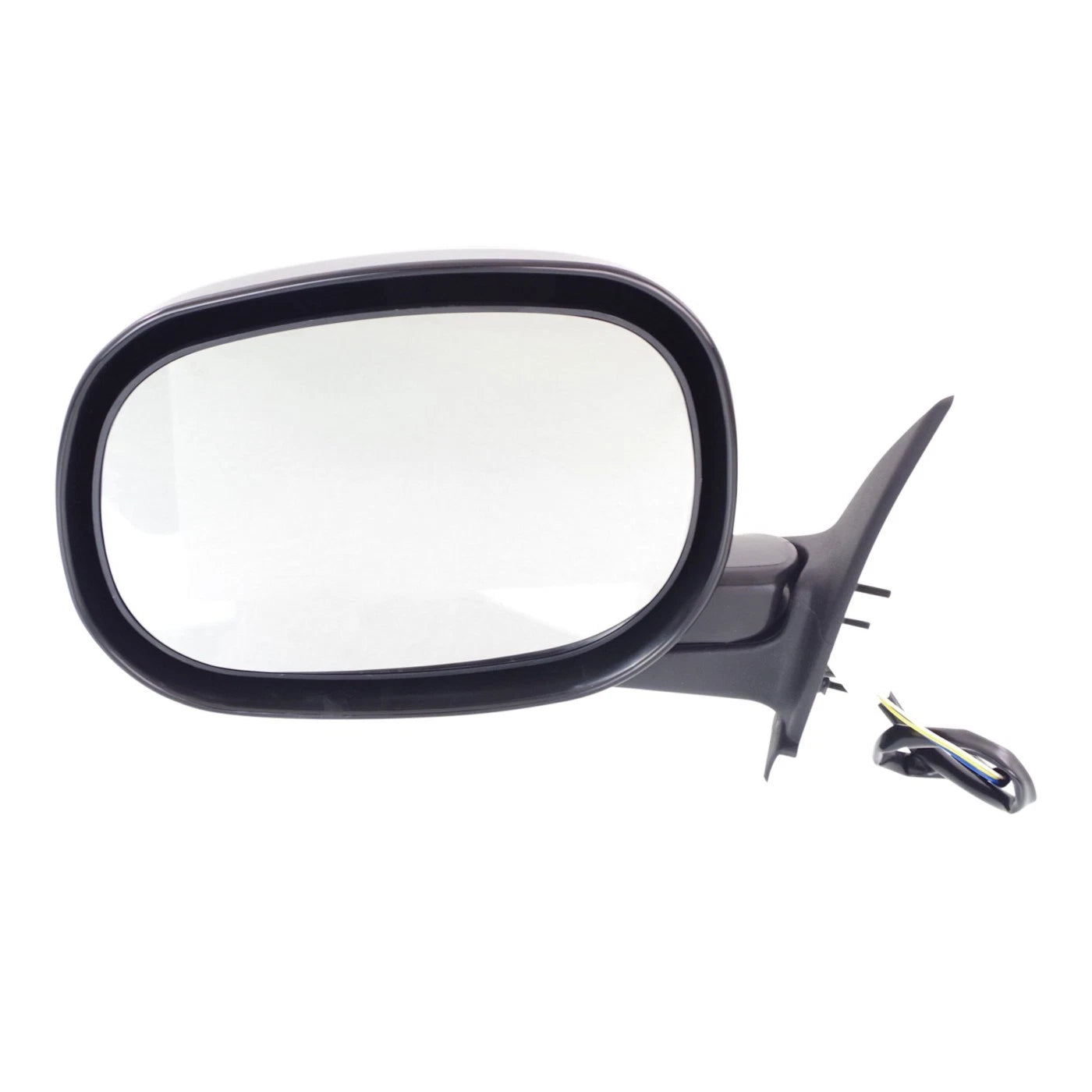 Set of 2 Power Mirrors for Dodge Dakota (1997–2000) Textured Black Manual Folding