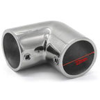 316 Marine Stainless Steel Elbow Tube Joint for Boat Handrail (22-30MM)