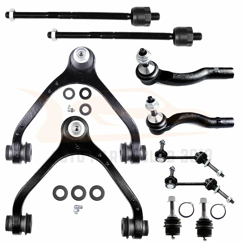 10pcs Front Upper Control Arms Tie Rods for Ford Crown Victoria (2003–2011)