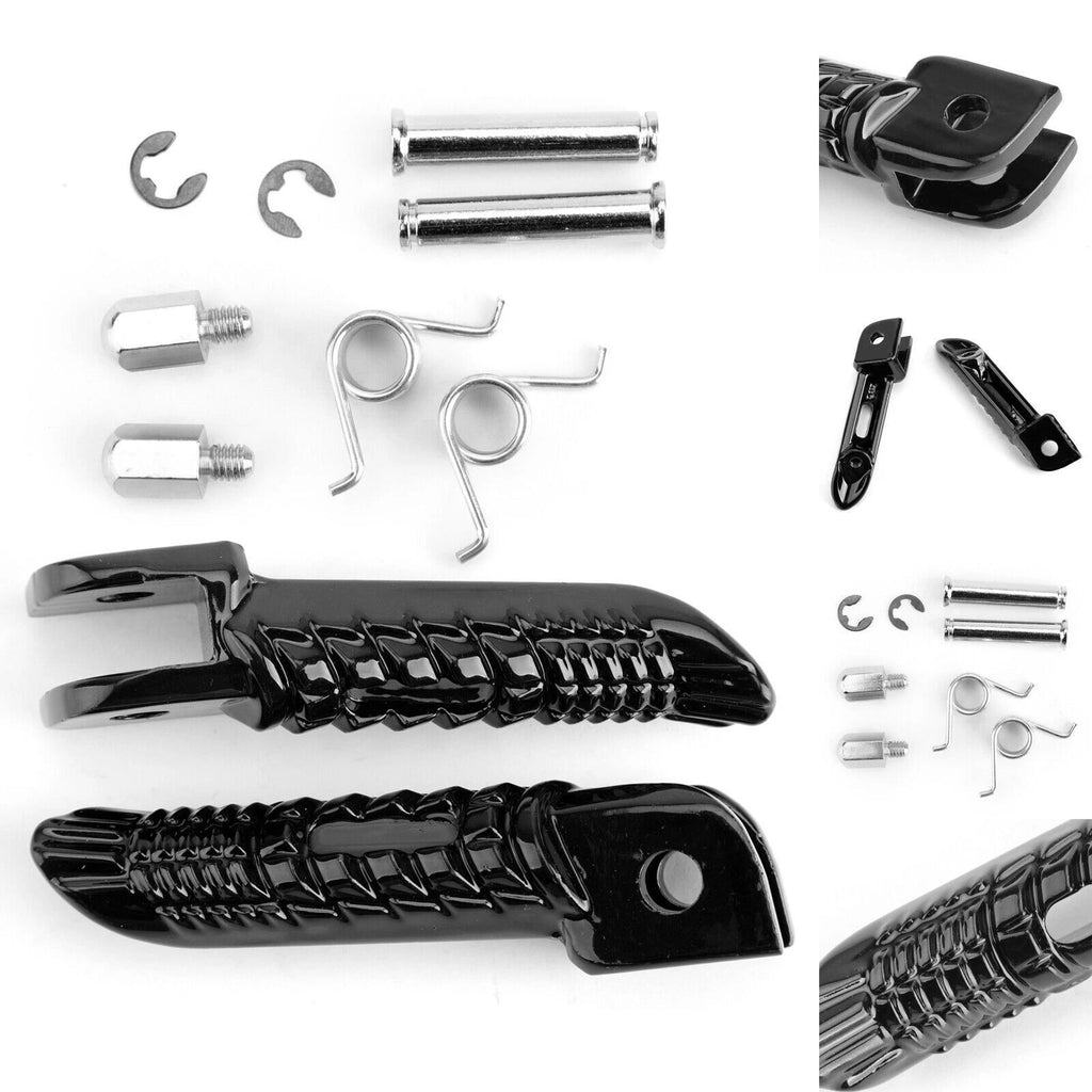 Front Foot Peg Footrest for Suzuki GSXR600 GSXR750 GSXR1000 (2005–2014) Black