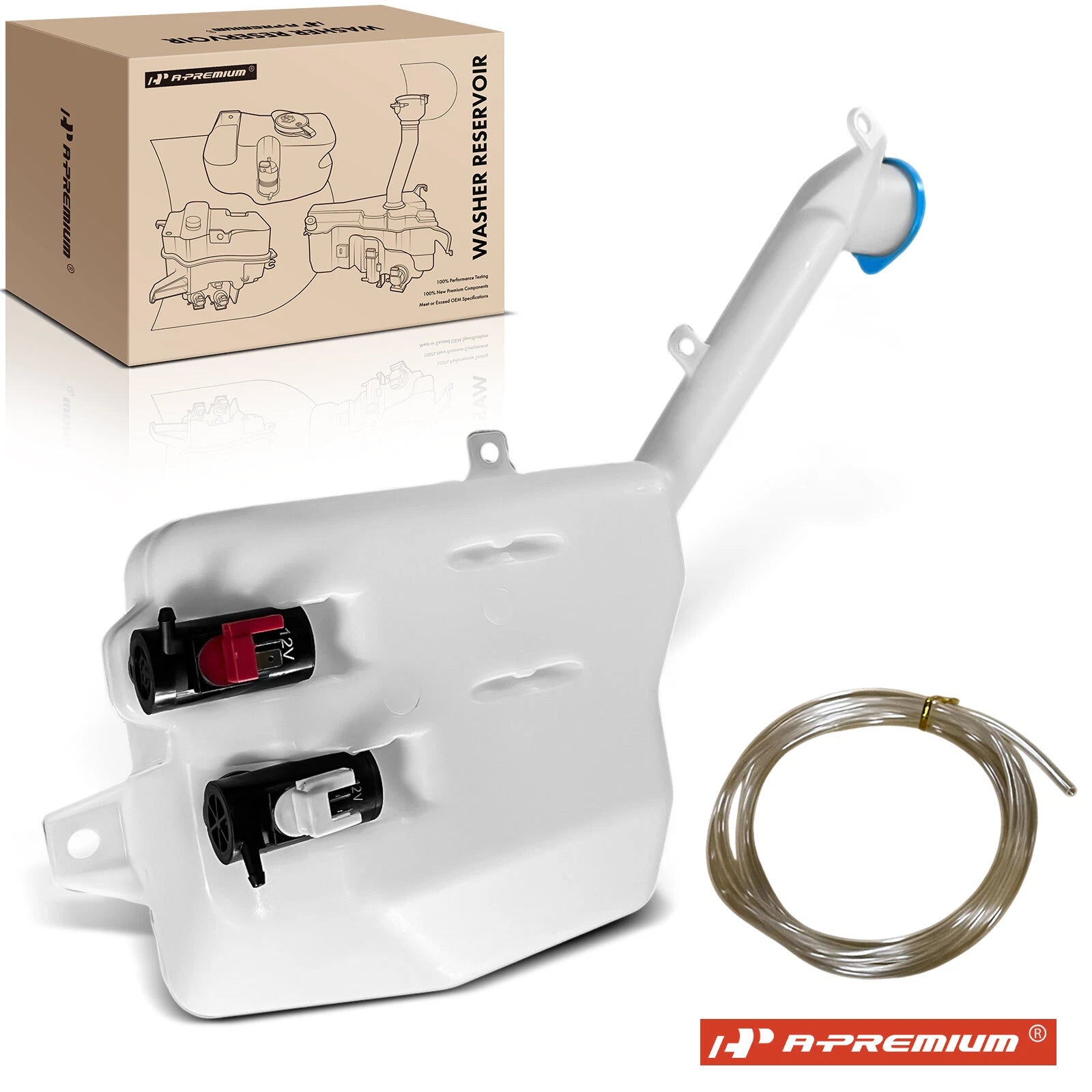 Windshield Washer Reservoir with Cap for Honda Insight (2000–2006)
