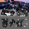 Engine Button Ring & Gear Shift Cover Decor Kit for Tesla Model S (2016–2020)
