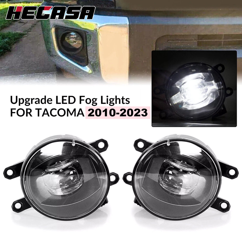 LED Fog Lights for Toyota Tacoma 4Runner Tundra RAV4 (2010–2023)