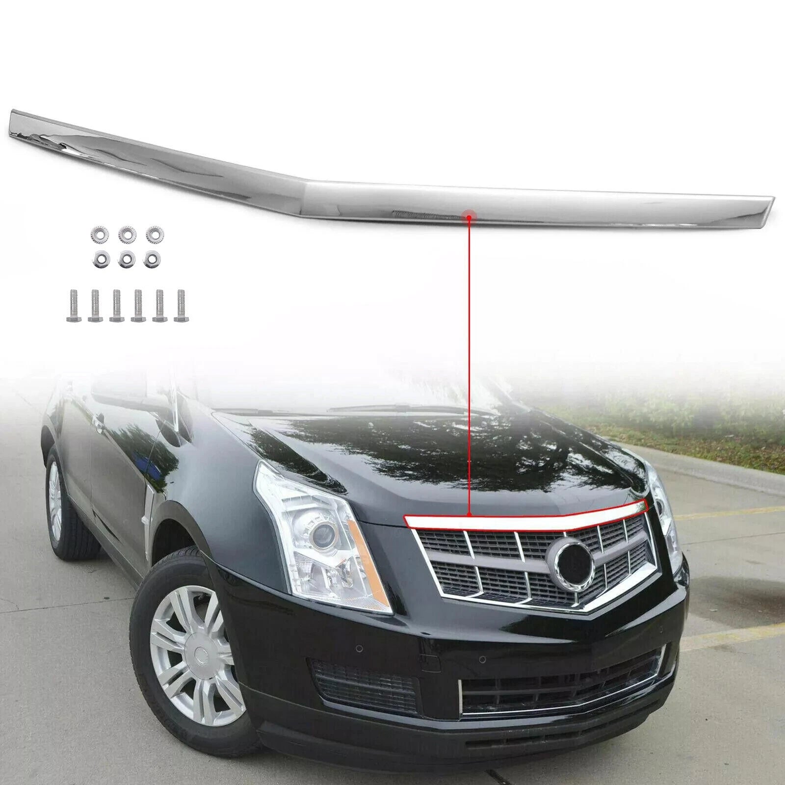 Chrome Hood Molding Trim for Cadillac SRX (2010–2016)