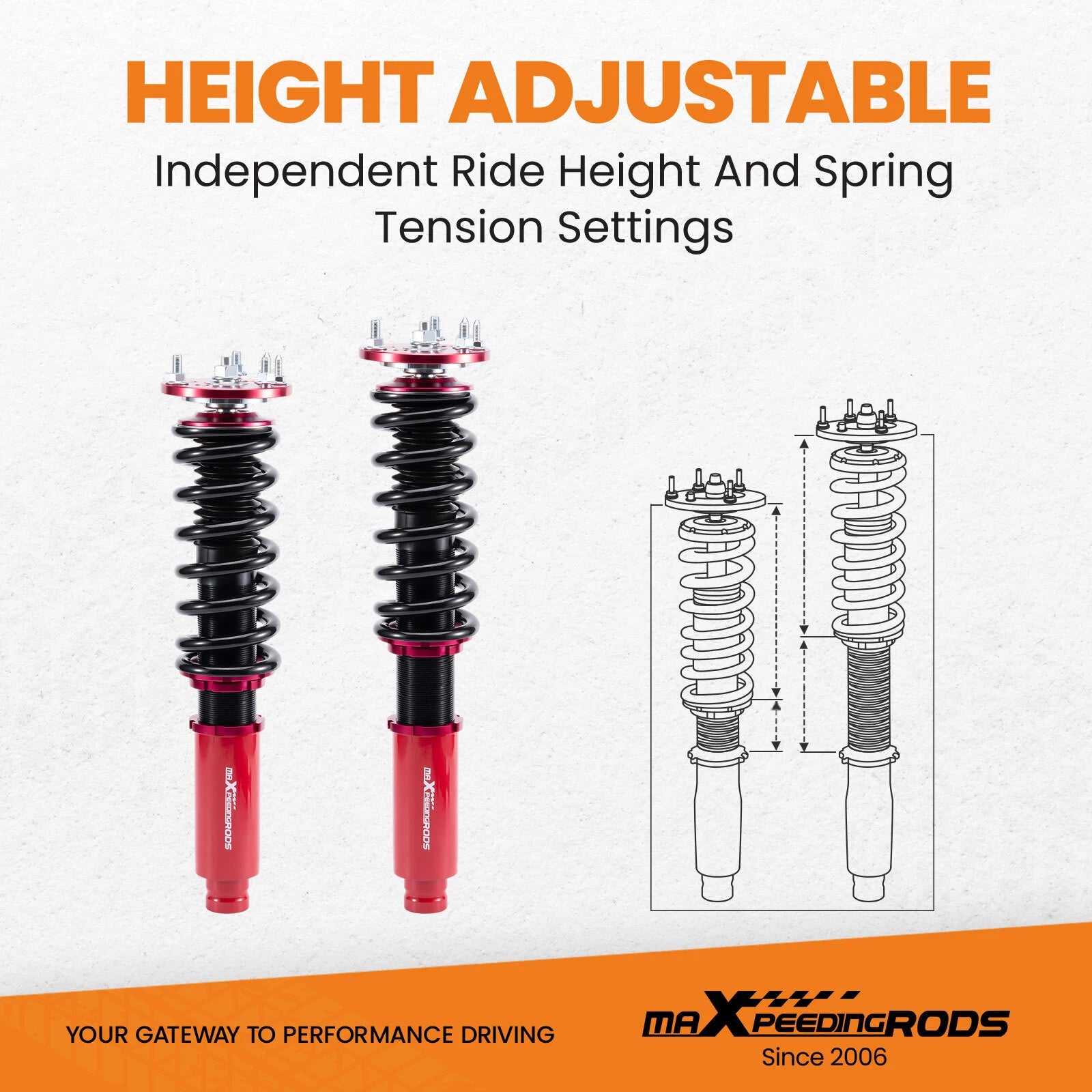 Coilover Suspension Kit for Acura TSX (2004–2008)