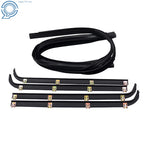 Set of 4 Window Sweep Weatherstrip for Ford Pickup Truck (1987–1997)