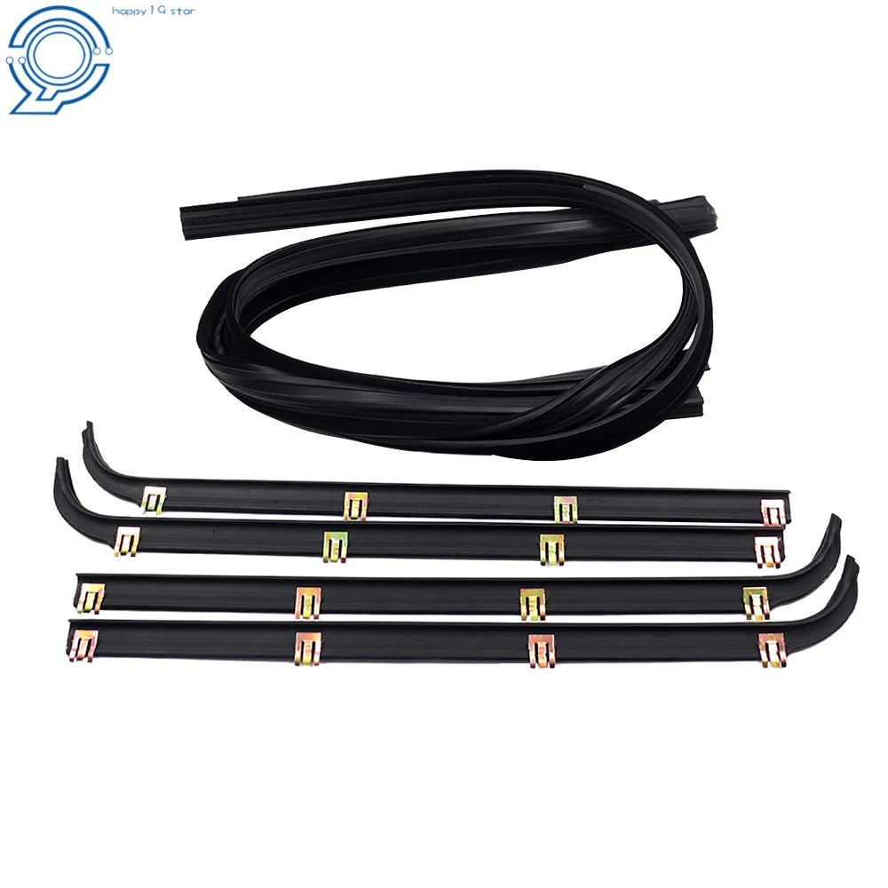 Set of 4 Window Sweep Weatherstrip for Ford Pickup Truck (1987–1997)