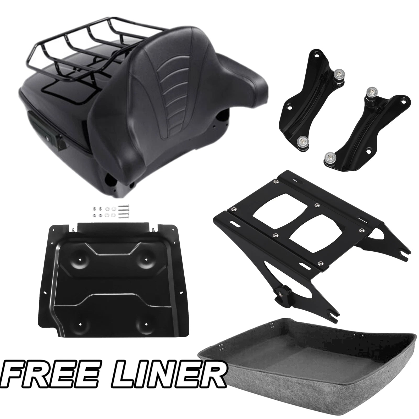 Trunk Pad Mount Rack Plate Docking Kit for Harley Electra Glide (2014–2026)