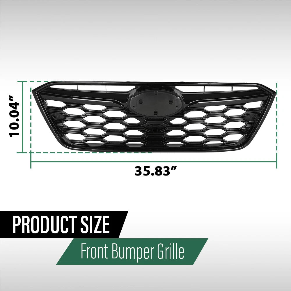 Front Bumper Upper Grille for Subaru Outback (2020–2022) Honeycomb Design