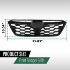Front Bumper Upper Grille for Subaru Outback (2020–2022) Honeycomb Design