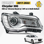 Chrome HID Headlight for Chrysler 300 (2017–2022) Right Passenger Side