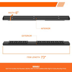 Set of 2 Aluminum Running Boards for Silverado/Sierra Extended Cab (2007–2019)