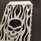 Skull Flame Radiator Grille Cover for Kawasaki Vulcan VN 1500 (1996–2008)