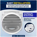 6-Slotted Louvered Hose Vent for FO109 (3-inch Hose Diameter)