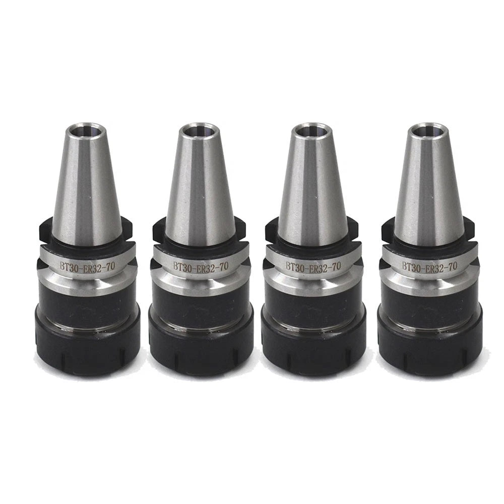 Set of 4 Collet Chucks for BT30 (70mm Gauge Length)