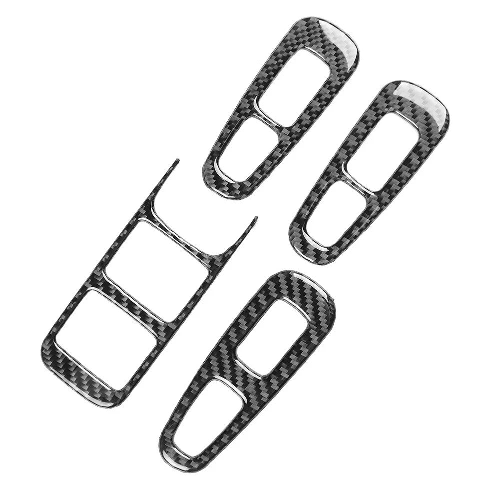Set of 4 Window Lift Switch Button Panel Cover Trim for Kia Stinger (2018–2023)