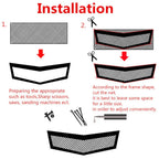 Silver Aluminium Racing Grille Mesh Vent for Universal Car 100x33cm