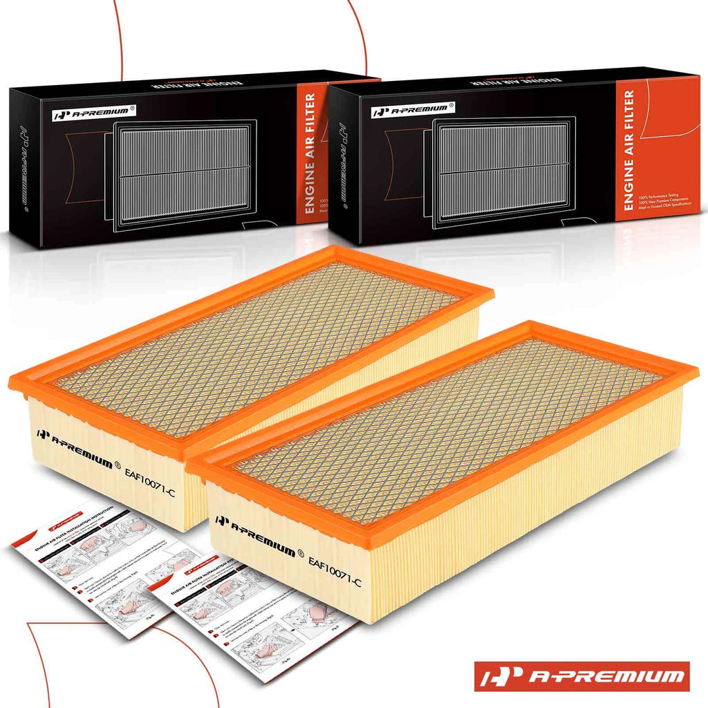 2X Engine Air Filter for Ford F250 F350 F450 Super Duty (2005–2007)