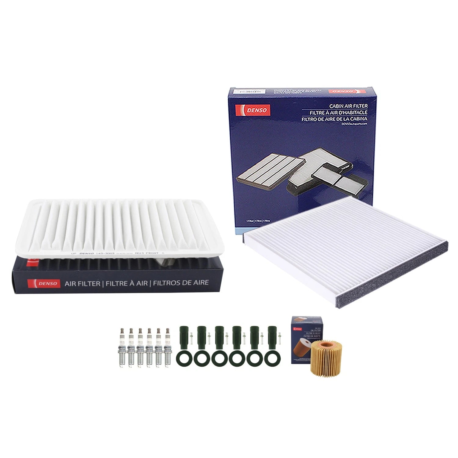 Tune Up Kit with NGK 6 Spark Plugs & Boots for RX350 Sienna (2006–2021)