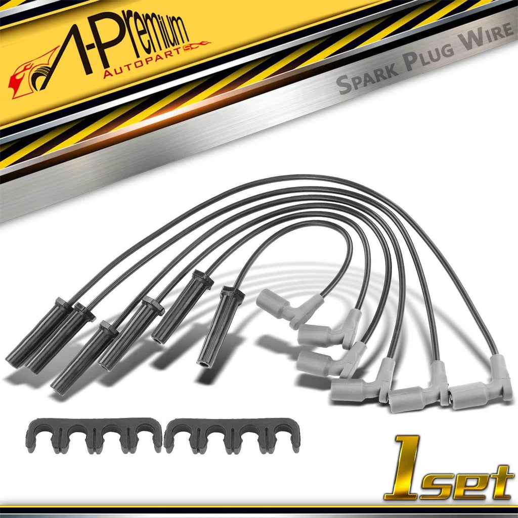 6X Spark Plug Wire Set for Chevy Equinox, Malibu, Buick, Pontiac (2005–2009)