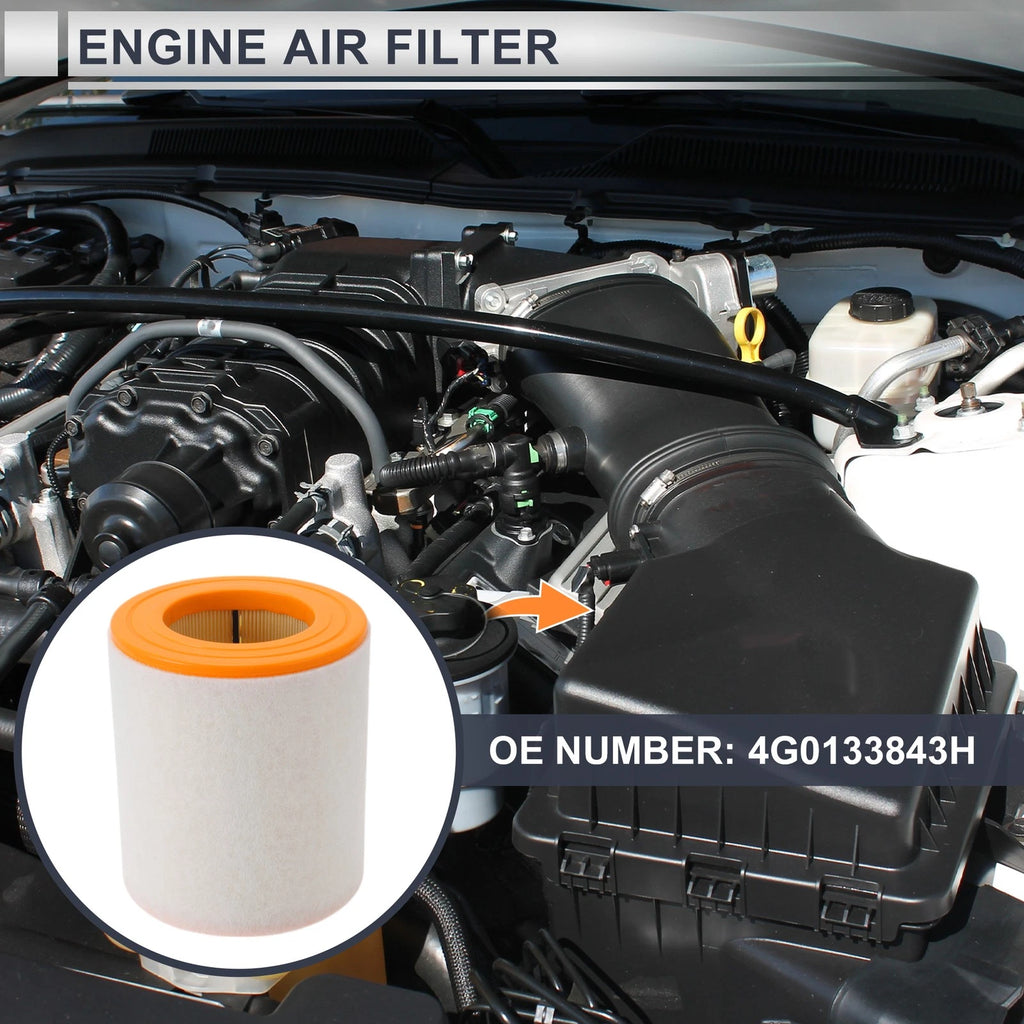 Car Engine Air Filter No. 4G0133843K for Audi A6 2.0L (2012–2018)