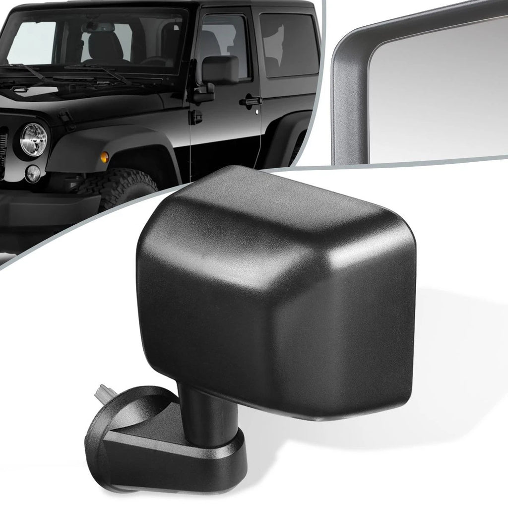 OE Style Manual Side View Door Mirror Left for Jeep Wrangler JK (2007–2018) CH1320271