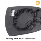 Left Side Heated White Mirror Glass for Hyundai Tucson (2016–2019)