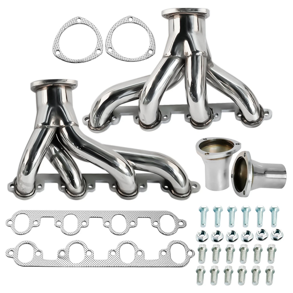 Stainless Shorty Hugger Manifold for Ford Big Block 429 460 (1968–1997)