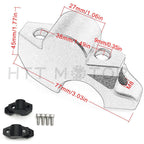 CNC Handlebar Mount Clamps Riser for Honda X-ADV750 (2017–2018) Black