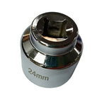 24mm Oil Filter Wrench Socket for Chrome Vanadium 6-Point Cap Removal Tool