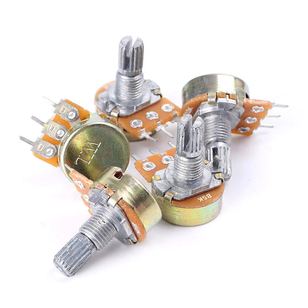 Set of 5K/10K/50K/100K Ohm 3 Terminal Linear Taper Potentiometers