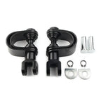 25mm & 32mm Black Highway Engine Crash Bar Mount Foot Pegs for Motorcycle